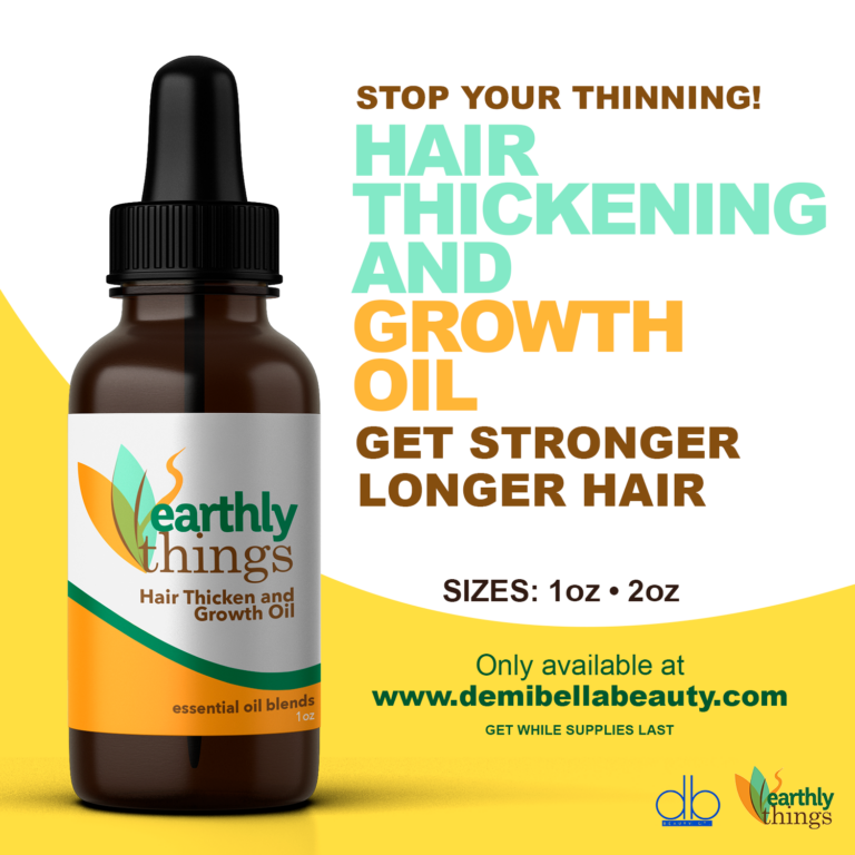 Demi Bella Beauty Earthly Things Hair Thicken and Growth Oil