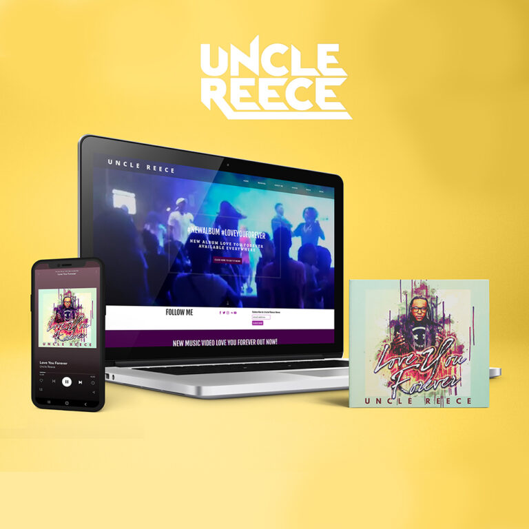 Uncle Reece website Branding for Love You Forever Album